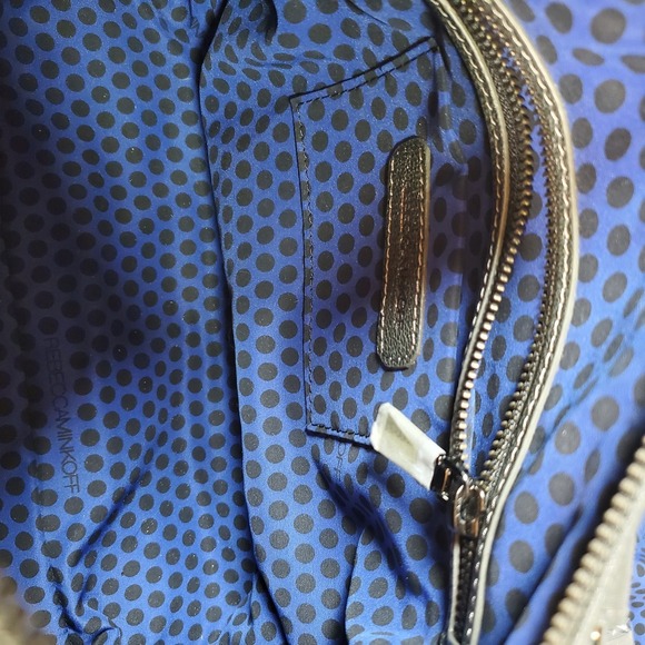 Rebecca MInkoff Gunmetal Silver Weave MAB Bombe MIni Satchel $495 MSRP NWT - Picture 6 of 9
